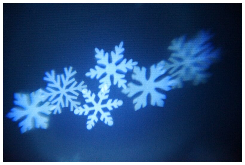 LED проектор, белые снежинки, 220В Neon-Night - фото №10