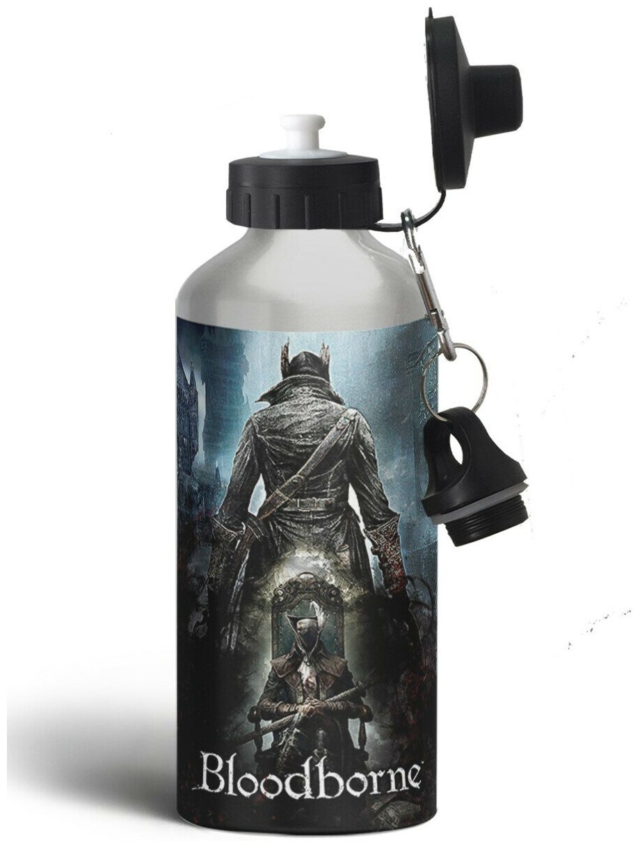 Бутылка спортивная,туристическая фляга, 500мл Bloodborne