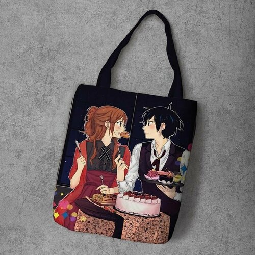 фото Сумка шоппер anime dakimakura, фактура рельефная, мультиколор