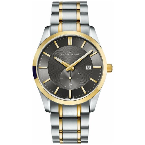 Наручные часы Claude Bernard 65002-357JGID2, серебряный, черный наручные часы claude bernard черный серебряный