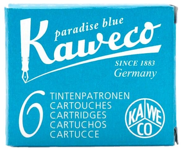 Картридж для перьевой ручки Kaweco Ink Cartridges 6-Pack (6 шт.) небесно-голубой