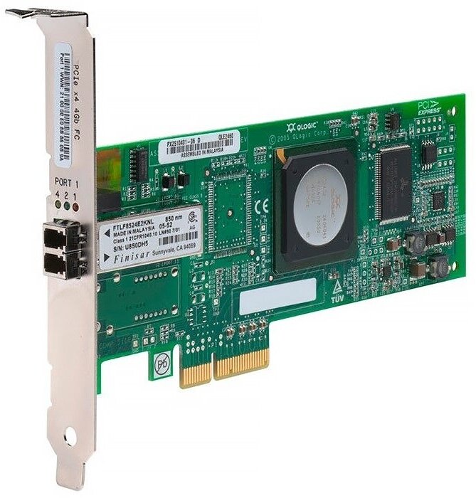 Контроллер HP 4GB PCI-E Single Port Fibre Channel HBA QLE2460