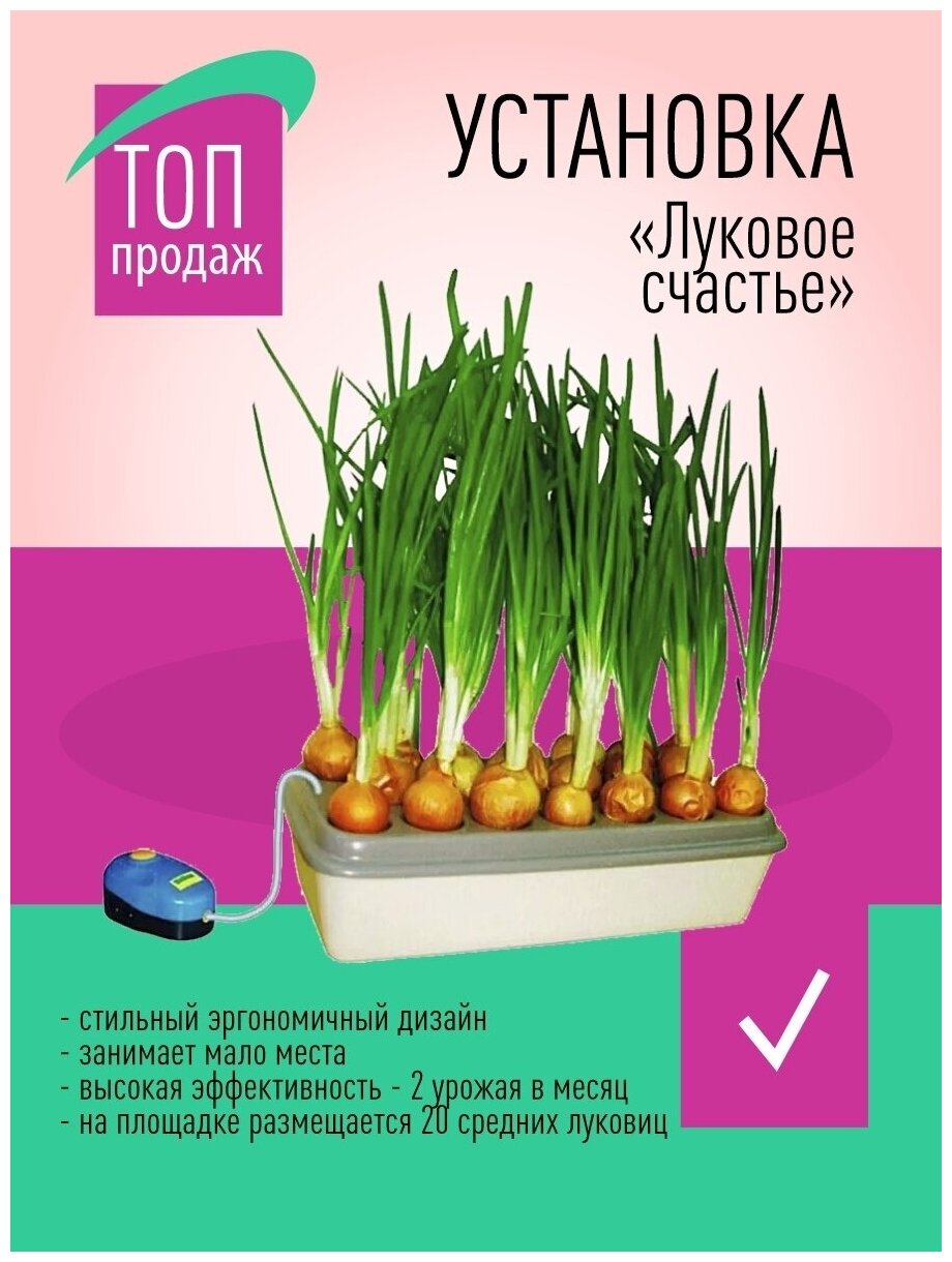 Электрическая чудо грядка Луковое Счастье выращиватель пера зелёного лука - фотография № 8