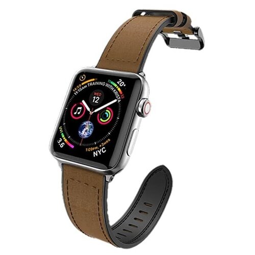 Ремешок X-Doria Hybrid Leather для Apple watch 38/40 мм Коричневый 483209