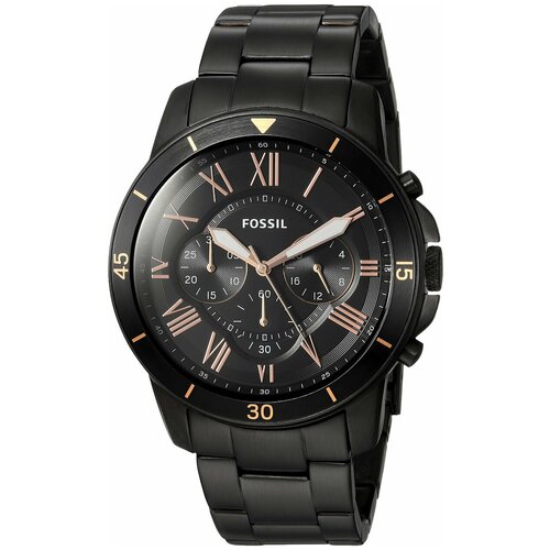 Наручные часы FOSSIL Grant, черный fossil grant me3101