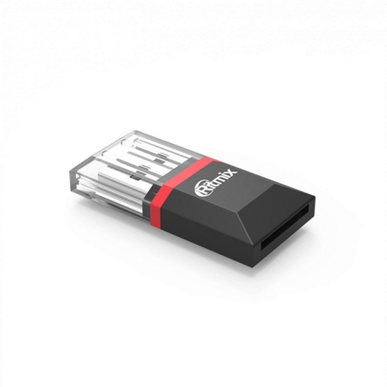 Устройство чтения USB 2.0 RITMIX CR-2010 черный (microSD)