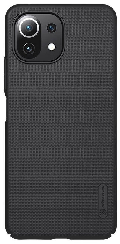 Накладка Nillkin Frosted Shield пластиковая для Xiaomi Mi11 Lite 4G / 5G / Mi11 Lite 5G NE Black (черная)