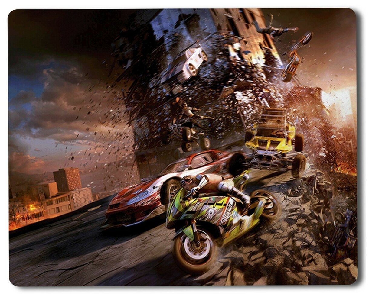 Геймерский коврик Motorstorm Pacific Rift мотосторм моторшторм пасифик рифт гонка флатаут тачки машины бездорожье-2