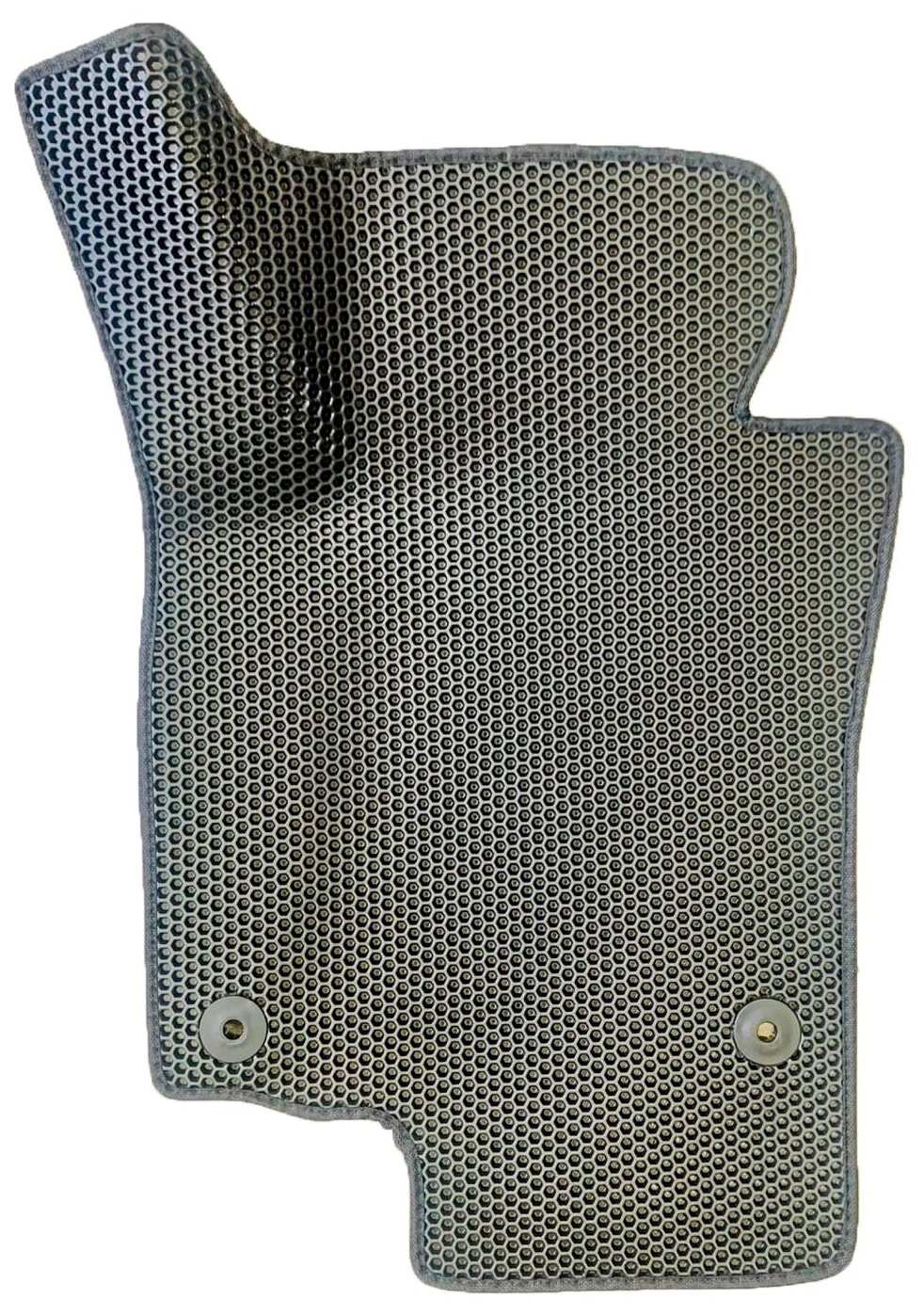 EVA коврик для Skoda Octavia A5 (2004-2013) 2 пок. / Шкода Октавия А5 / 3Д лапка - без разреза / Серые соты, серый кант