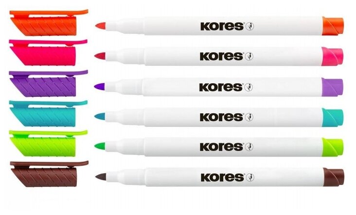 Набор маркеров для белых досок Kores - фото №13