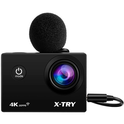 Экшн-камера X-TRY XTC182 EMR Power Kit 4K WiFi экшн камера x try xtc391 emr real 4k wifi autokit