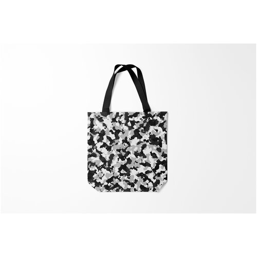 фото Сумка-шоппер / 40х40 см / силовые структуры / армейские холодный камуфляж burnettie