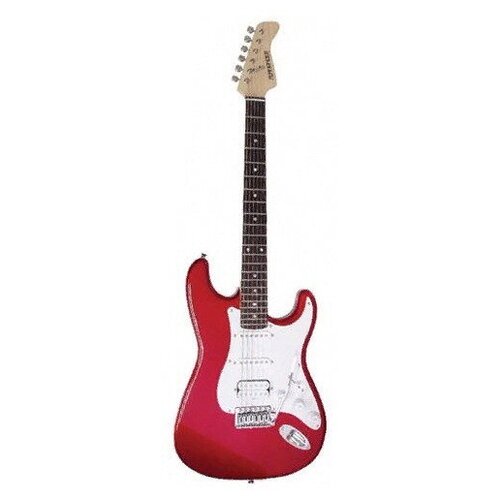 Электрогитара Stratocaster HSS, цвет - красный Fernandes LE-1Z CAR/L