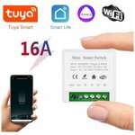 Умное Wi-Fi реле Mini Smart Switch 16A - работает с Яндекс Алисой - изображение