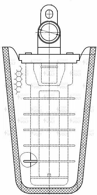 Фильтр бензонасоса Ford Mondeo IV 07-, S-Max 06- 2.0i/2.3i/2.5i (D=12мм) StartVolt