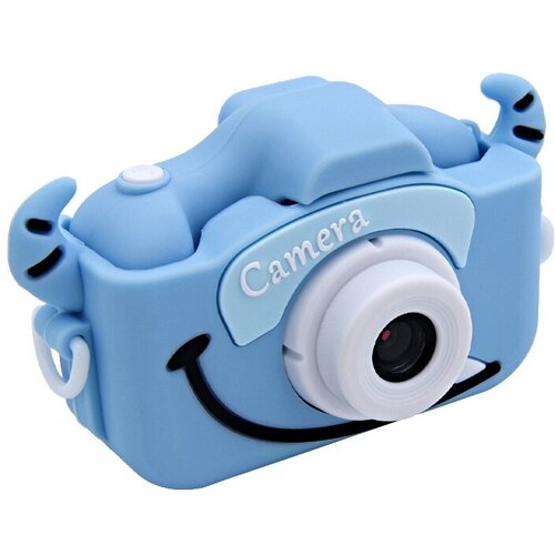 Детский фотоаппарат Kids Camera Коровка (голубой)