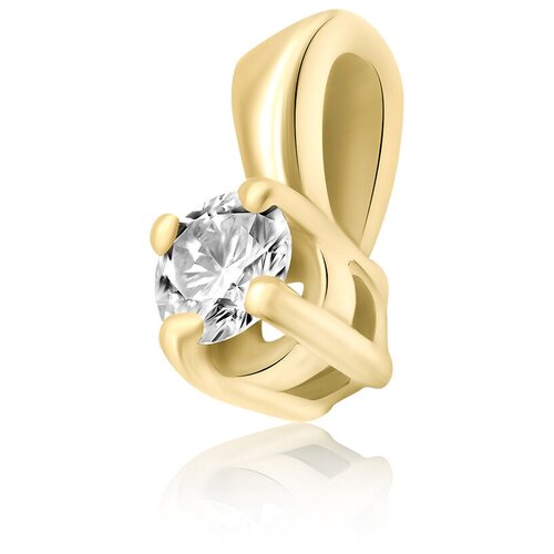 Подвеска 1RBC, желтое золото, 585 проба, бриллиант