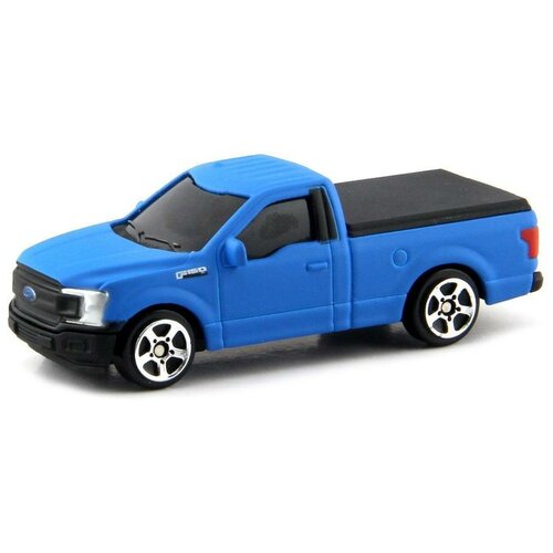 Машинка RMZ City Ford F150 2018 (344037SM) 1:64, 7.3 см, синий машина металлическая rmz city 1 32 ford f150 2018 зеленый матовый цвет двери открываются