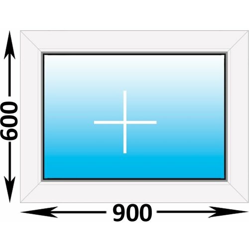 Пластиковое окно Veka WHS глухое 900x600 (ширина Х высота) (900Х600)