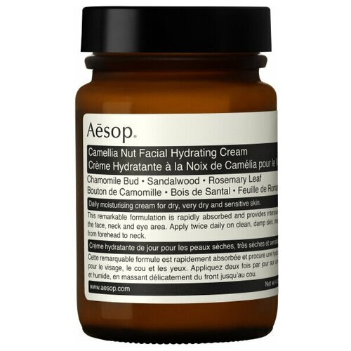 AESOP Camellia Nut Facial Hydrating Cream 120 ml увлажняющий крем для лица увлажняющий крем для лица aesop mandarin facial hydrating cream 120 мл