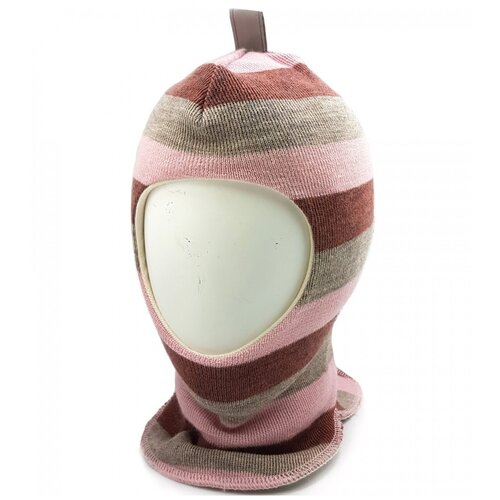 фото Шапка-шлем kivat размер 2, 13/19 розовый бежевый