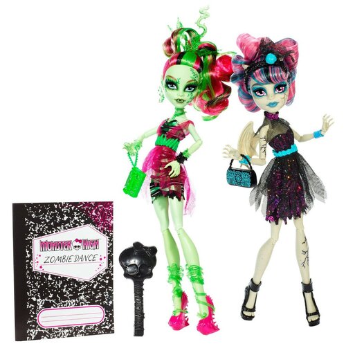 Набор Монстр Хай Рошель Гойль и Венера Макфлайтрап зомби шейк, Monster High Zombie shake Rochelle Goyle + Venus McFlytrap