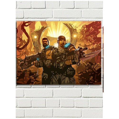 Картина по номерам игра Gears of war - 8604 Г 30x40 картина по номерам игра gears of war 8604 г 60x40