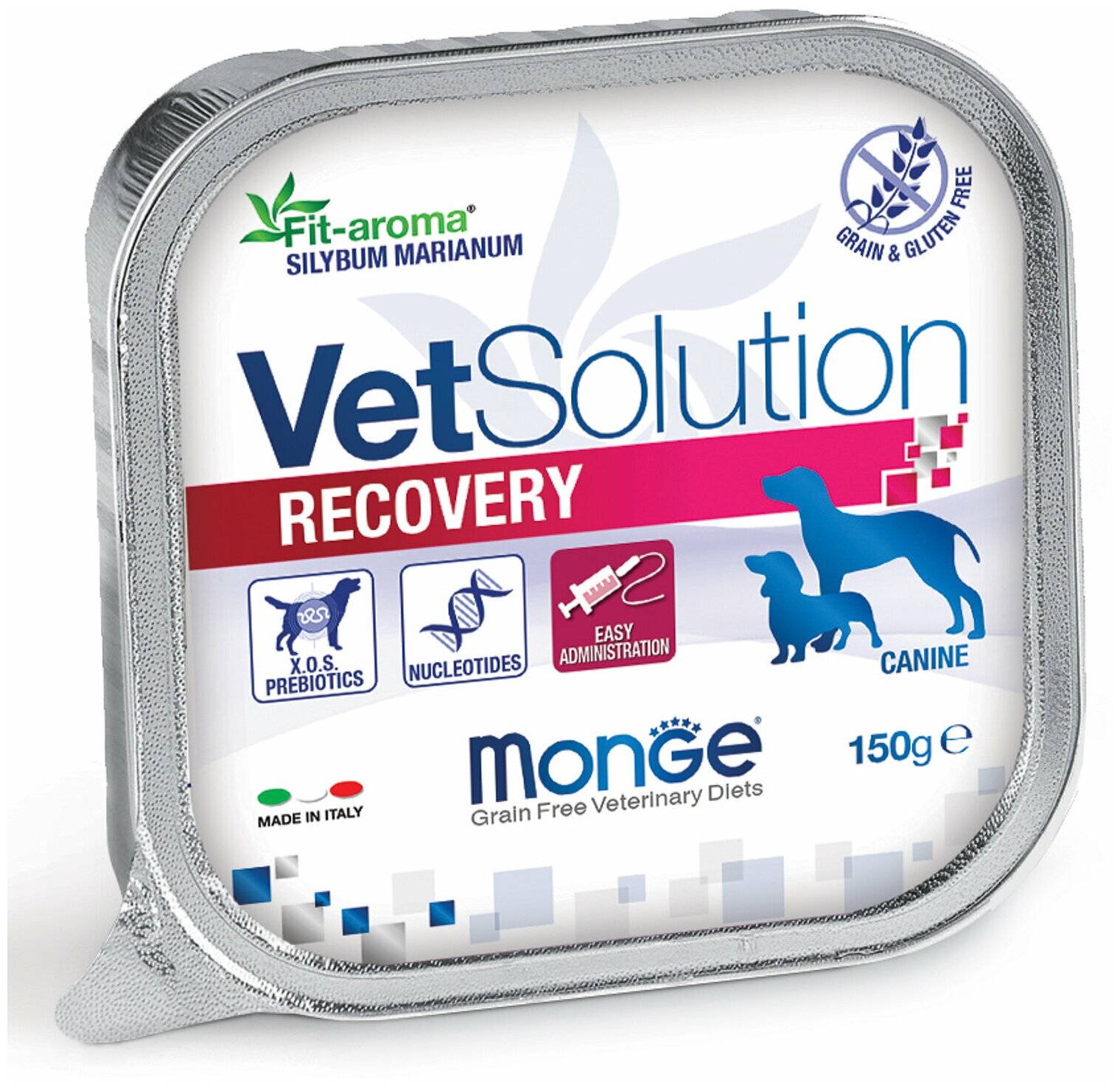 Monge VetSolution Dog Recovery влажная диета для собак Рекавери, 12шт. х 150 г