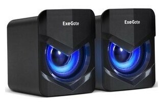 Акустическая система 2.0 ExeGate Accord 200 (USB, 2х3Вт (6Вт RMS), 60-20000Гц, черный, синяя подсв)EX289685RUS