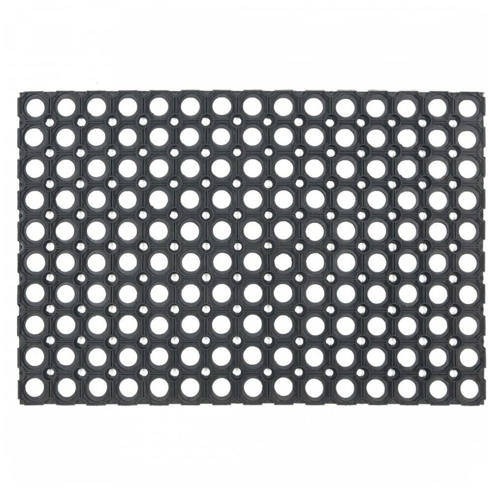 Придверный коврик SunStep Грязесборный, ячеистый, черный, 1 х 0.5 м - фотография № 4