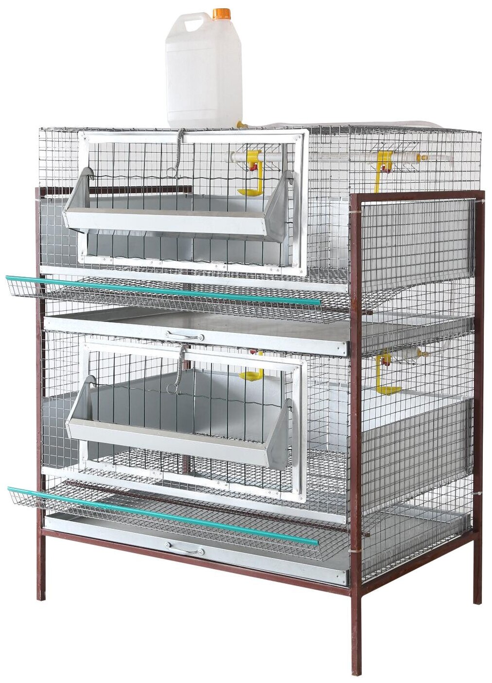 Клетка для кур, 2 отсека на 20-30 голов