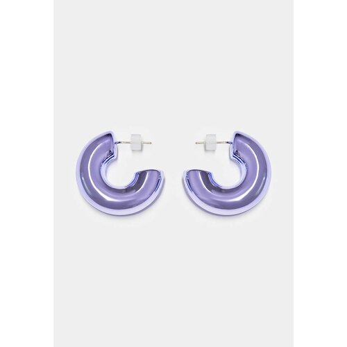 Серьги конго Freeform Jewellery, фиолетовый