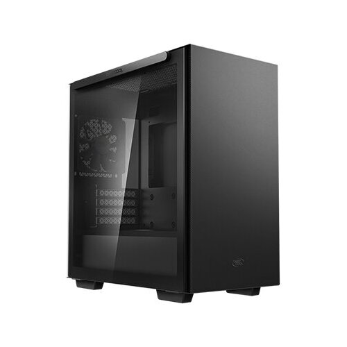 Корпус Deepcool MACUBE 110 BK без БП, боковое окно (закаленное стекло), черный, mATX