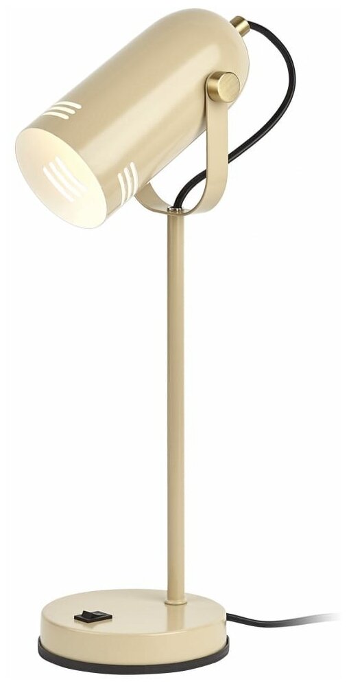Светильник современный настольный для учебы, работы ЭРА N-117-Е27-40W-BG 40W E27 бежевый