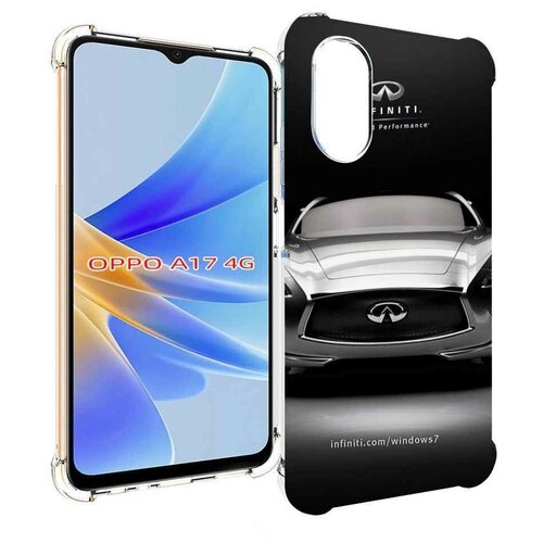 Чехол MyPads infiniti-инфинити-1 для OPPO A17 задняя-панель-накладка-бампер чехол mypads infiniti инфинити 1 для caterpillar s42 задняя панель накладка бампер