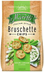 Maretti Сухарики Bruschette chips Sour Cream & Onion, 70 г