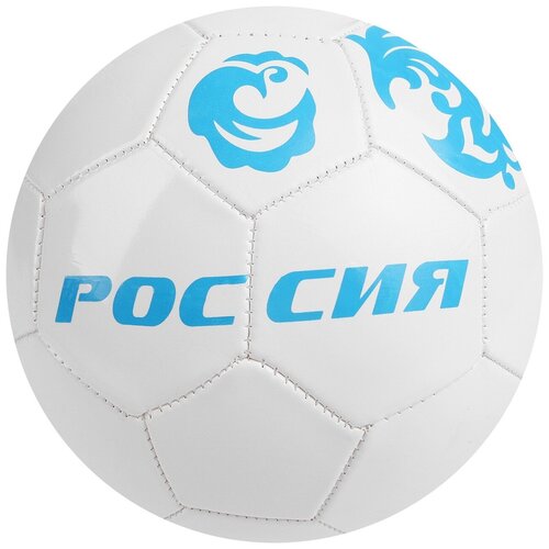 Мяч футбольный "Россия", 32 панели, PVC, 2 подслоя, машинная сшивка, размер 5, 260 г (1 шт.)