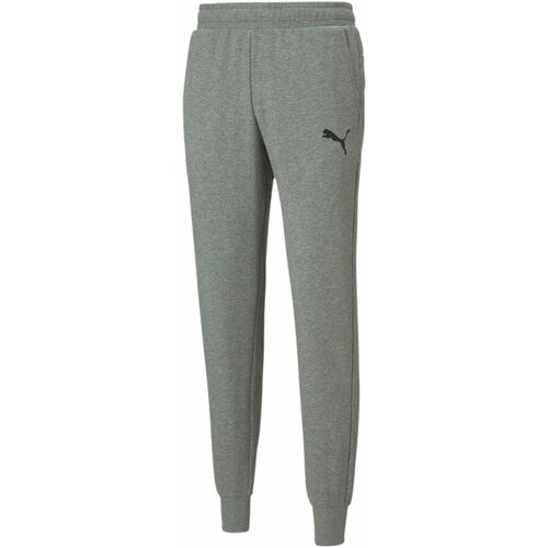 Брюки спортивные PUMA Essentials Logo Men's Sweatpants, размер 3XL, серый, черный