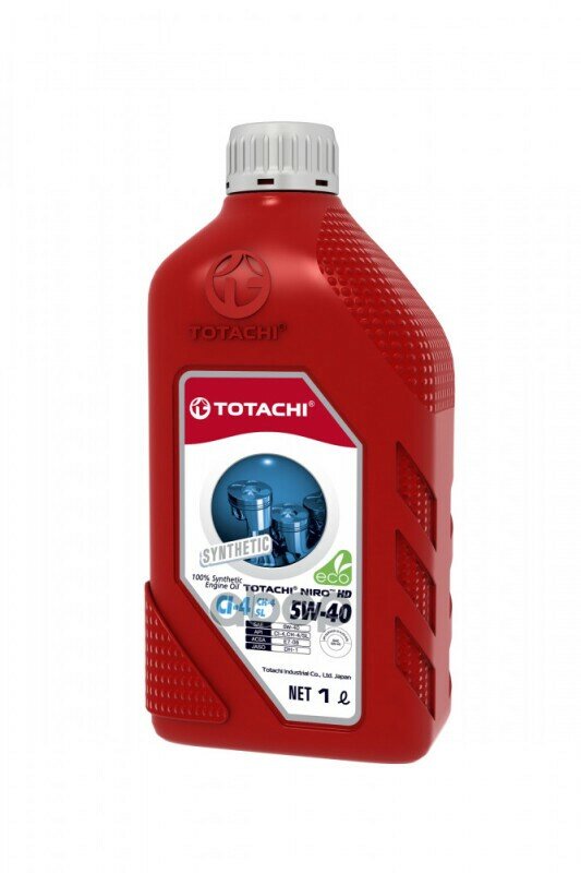 TOTACHI 5W-40 Niro Hd Ci-4/Sl 1Л (Пластик) (Синт. Мотор. Масло)