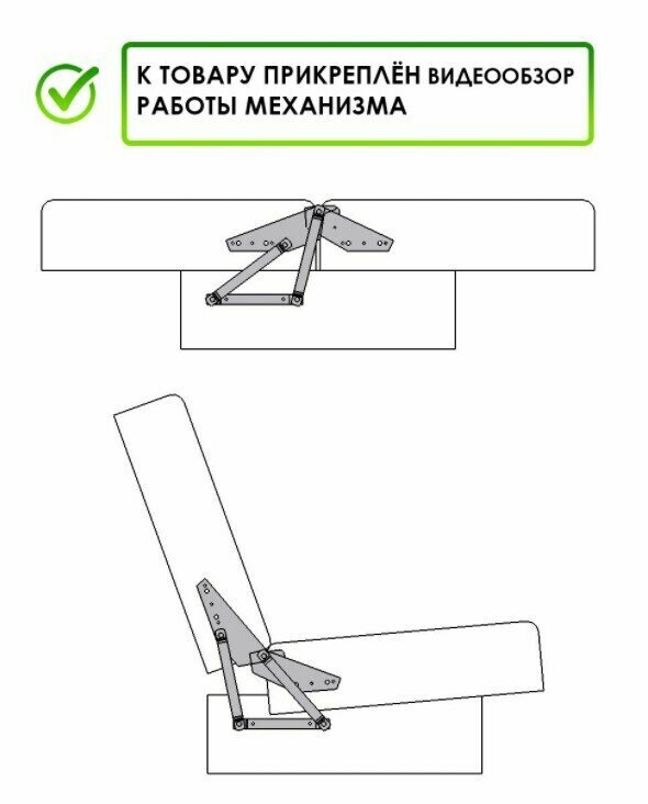 Механизм для дивана книжка/для кровати/трансформации - фотография № 3