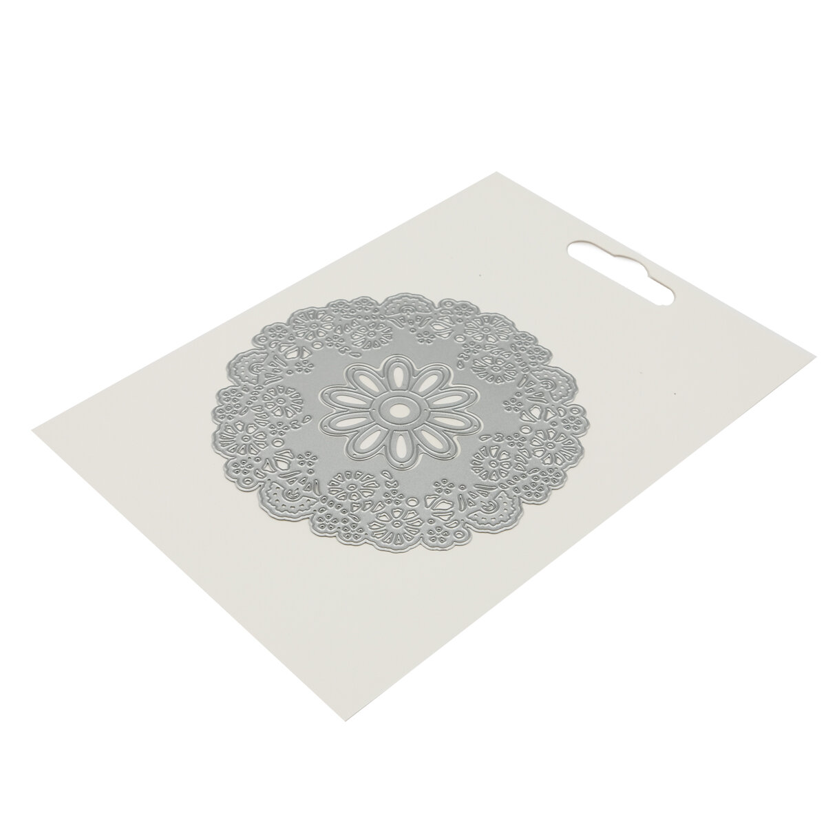Форма для вырубки кожи, картона, тканей 'Цветы', 105*105 мм, металл, Айрис — фото 1