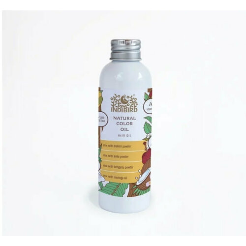 Масло для волос Цвет от природы 150 мл Масло против седины, антивозрастной целитель, усиливает микроциркуляцию крови, питает волосы