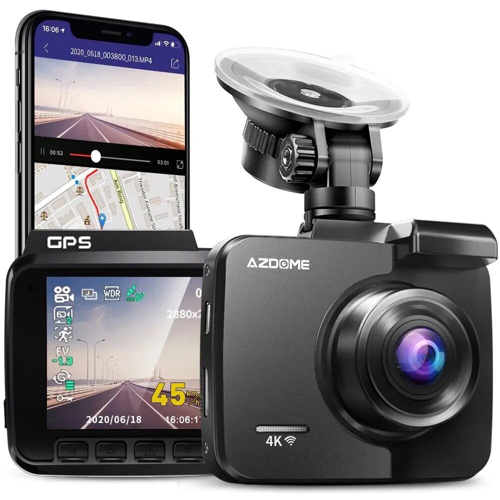 Видеорегистратор AZDOME GS63H /4K / GPS / WIFI