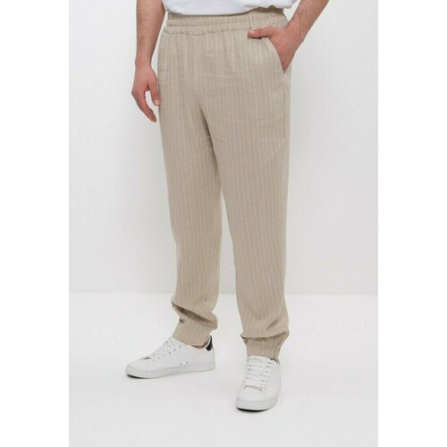 фото Брюки cleo, размер 56, бежевый