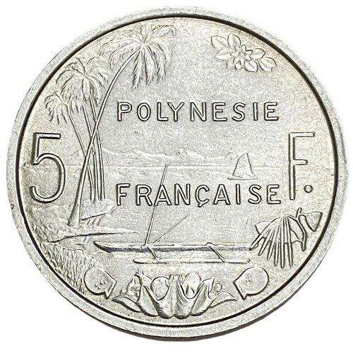 Французская Полинезия 5 франков 1965 г. франция 5 франков 1965 г