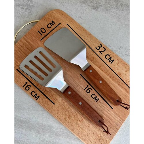 Набор лопаток кухонных металлических 32 см