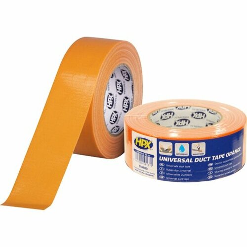 Лента клейкая профессиональная HPX EO4850 Duct Tape PRO, оранжевая, 48мм x 50м