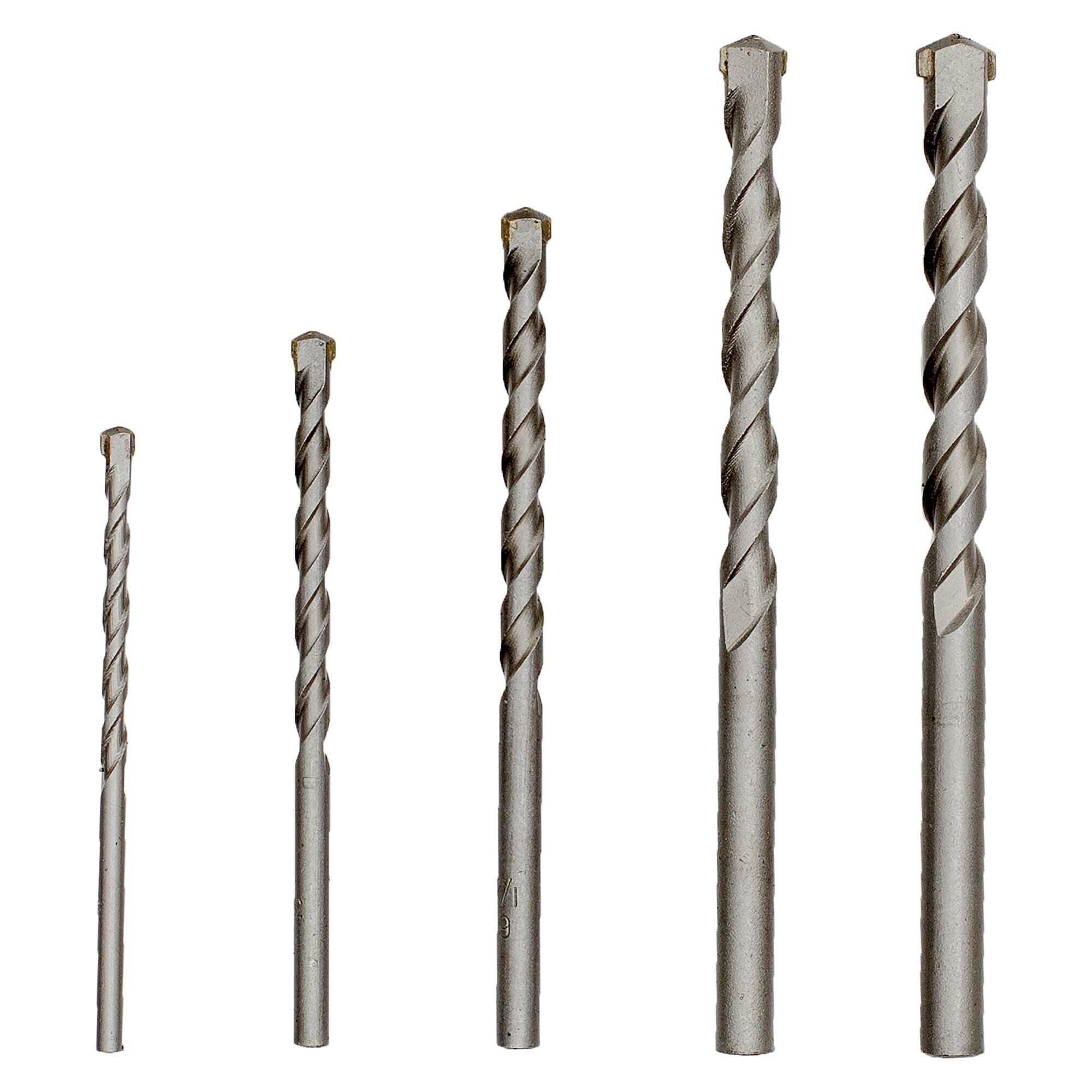 фото Набор свёрл по бетону 5 шт, 4-10 мм