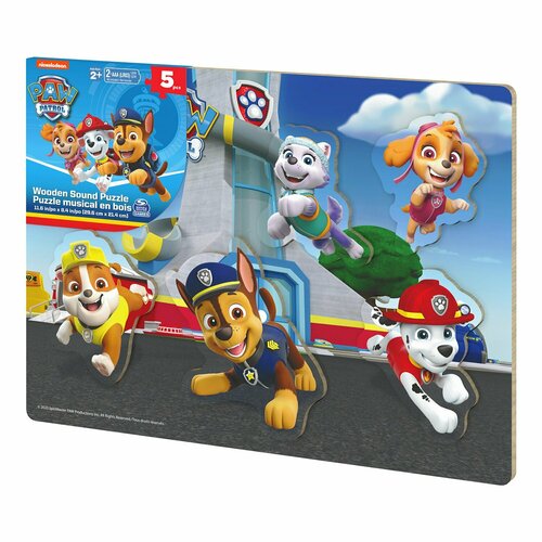 Пазл деревянный Spin Master Paw Patrol 6059998 настольная игра пазл щенячий патруль деревянная со звуками