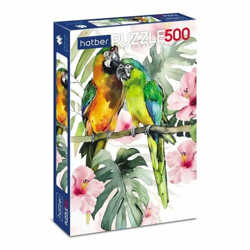 Hatber Пазлы «Тропические попугаи», 500 элементов